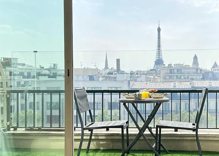 Unique Panoramic Flat Champs-elysees Апартаменты Париж